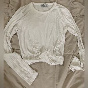 HOLLISTER white long sleeve